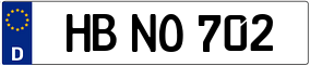 Trailer License Plate